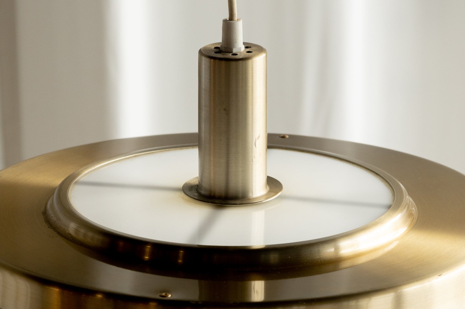 丹麥 黃銅 圓盤 雙層 吊燈 OLDANMARK