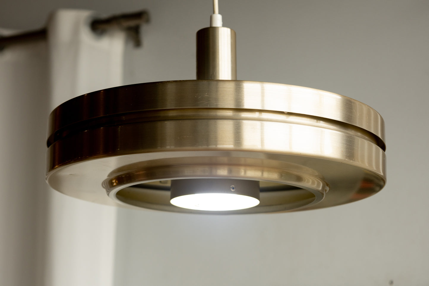 丹麥 黃銅 圓盤 雙層 吊燈 OLDANMARK