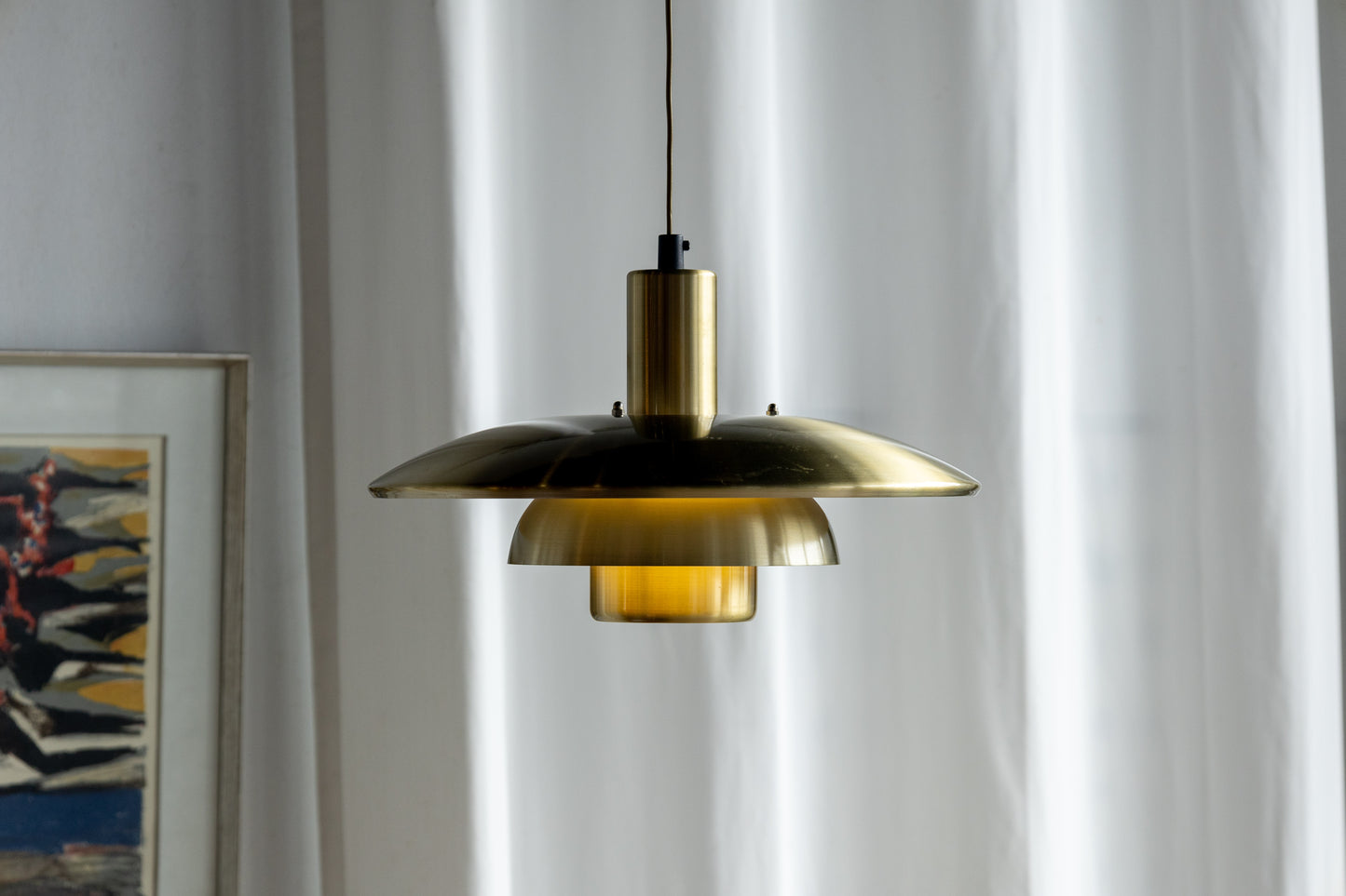 丹麥 三層 黃銅 漸層 吊燈 OLDANMARK