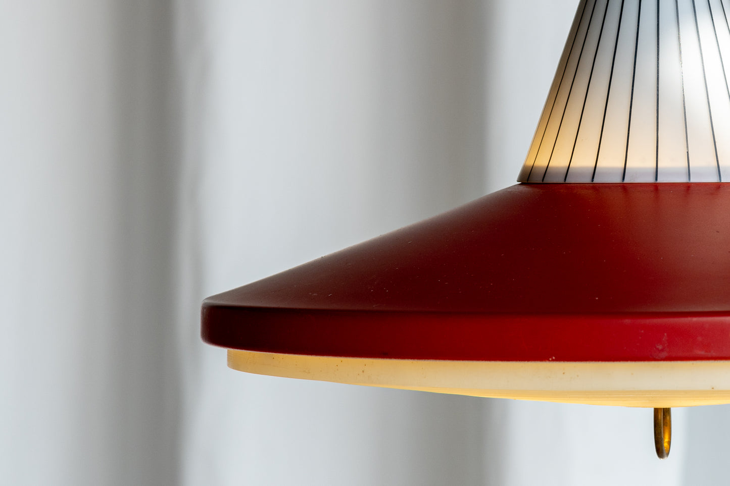 Bent Karlby Lyfa 紅白 飛碟 吊燈 OLDANMARK