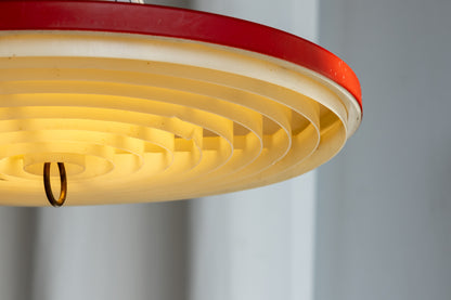 Bent Karlby Lyfa 紅白 飛碟 吊燈 OLDANMARK
