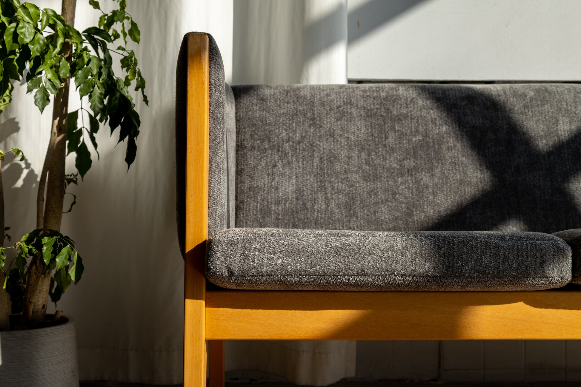 Hans J. Wegner GE285 灰色 三人沙發 OLDANMARK