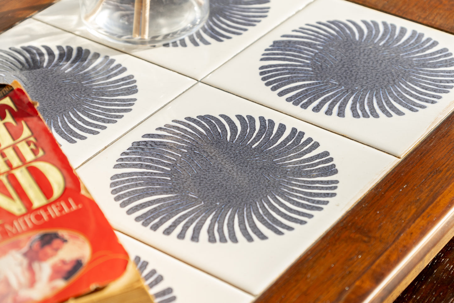 皇家哥本哈根 玫瑰木 瓷磚 三連桌 OLDANMARK