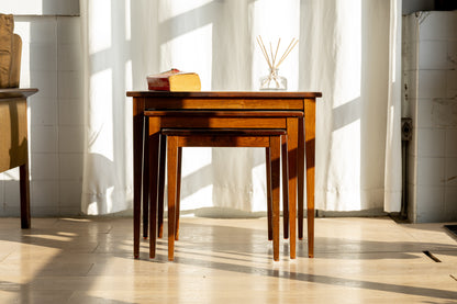 皇家哥本哈根 玫瑰木 瓷磚 三連桌 OLDANMARK