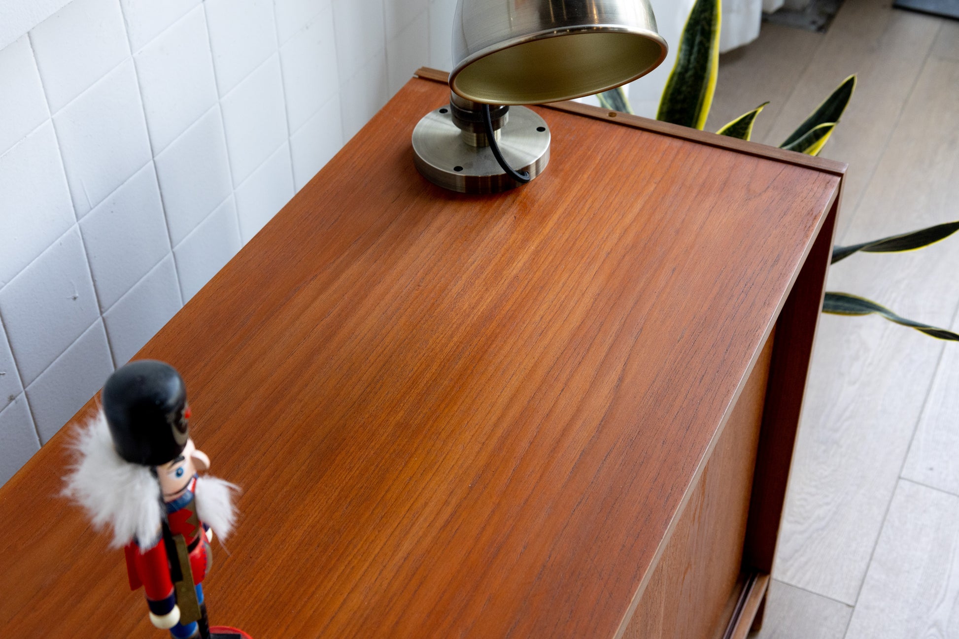 丹麥 柚木 雙門 滑門 邊櫃 OLDANMARK