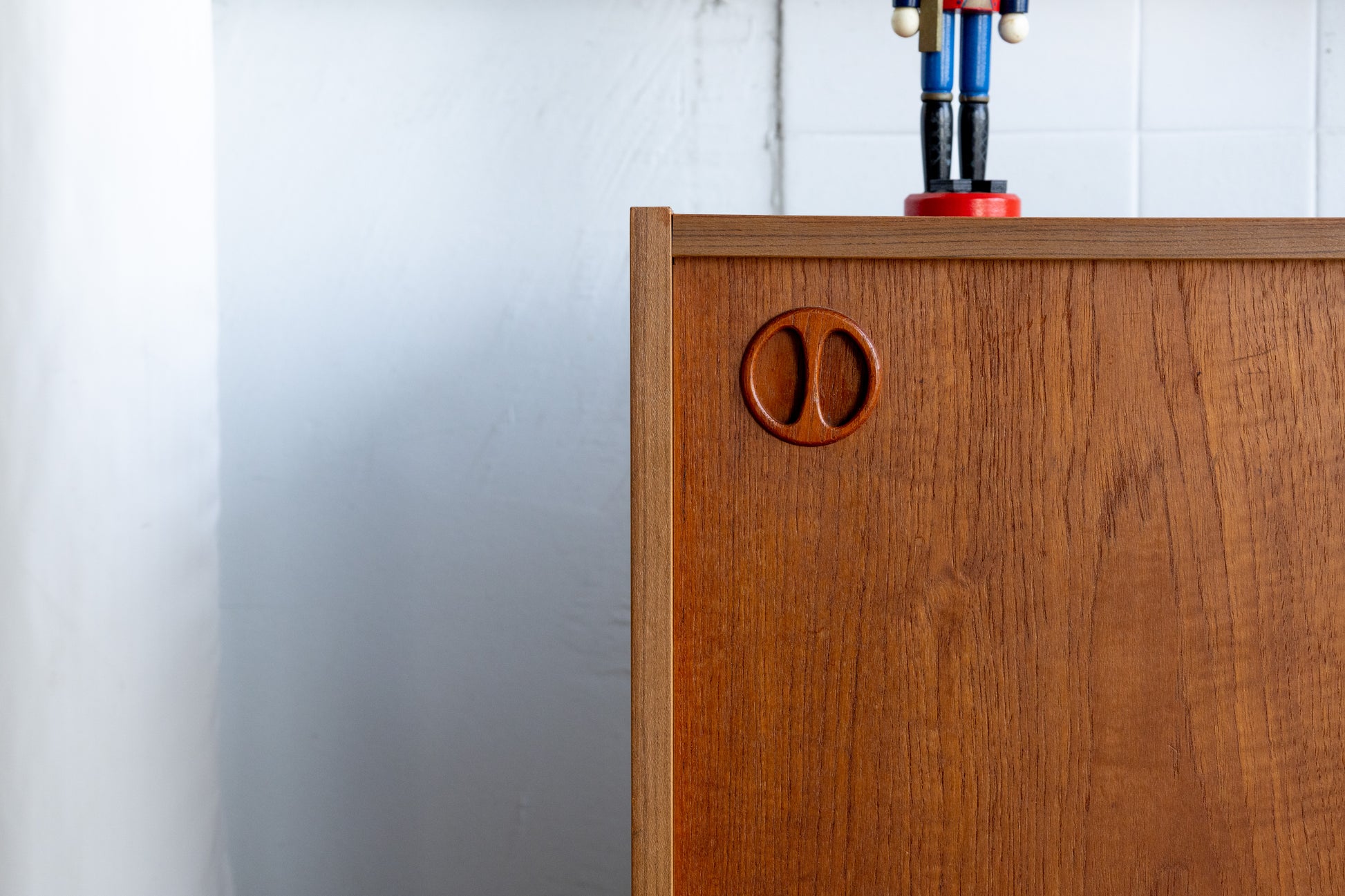 丹麥 柚木 雙門 滑門 邊櫃 OLDANMARK