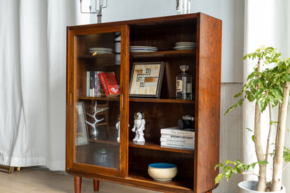 丹麥 玫瑰木 玻璃 滑門 邊櫃 OLDANMARK