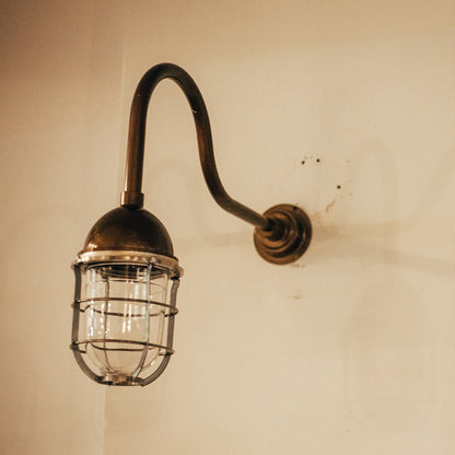 Gooseneck Wall Lamp #3 Long Bronze