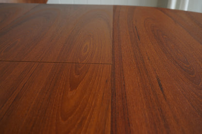 丹麥 柚木 圓形 蝴蝶延伸 餐桌