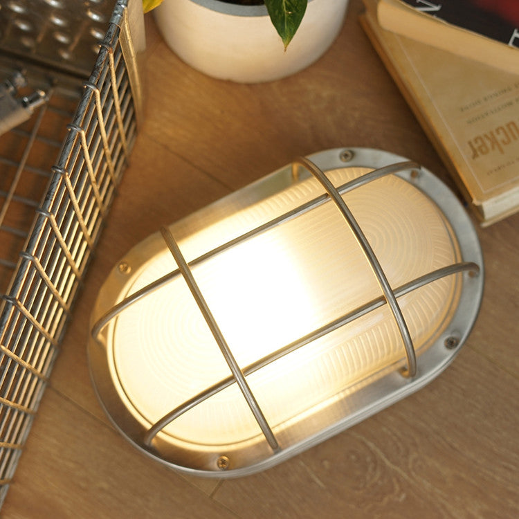 Stainless Steel Oval Lamp #Bronze