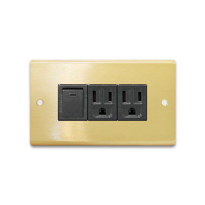 Brass switch panel-Japanese style 