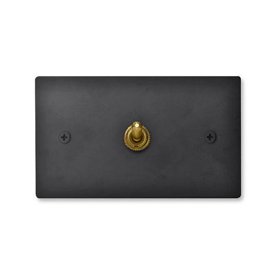 Matt black stainless steel panel-lever