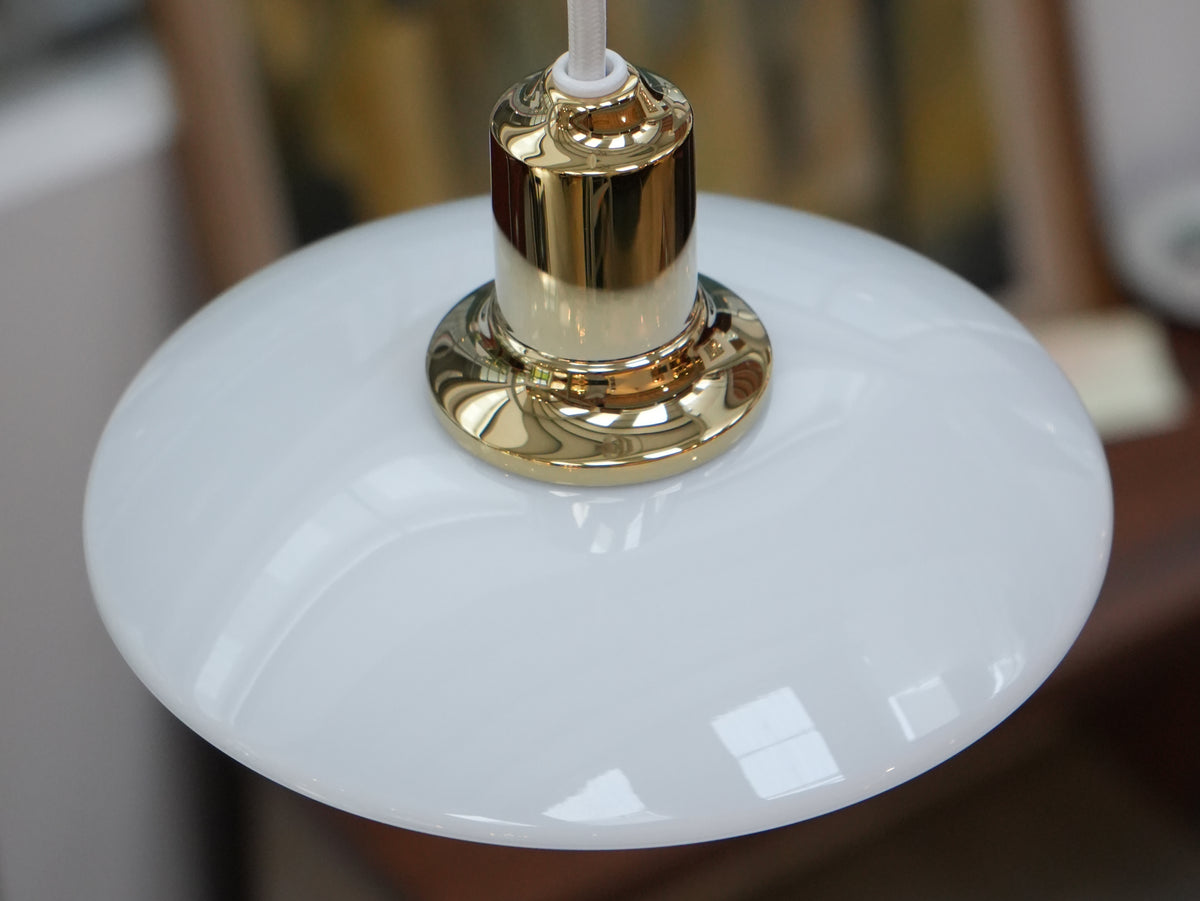 Louis Poulsen PH 2/1 Glass Pendant 玻璃三層式吊燈｜黃銅色 OLDANMARK