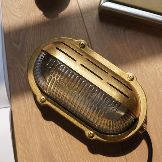 Brass basket hollow half-shade wall lamp B01
