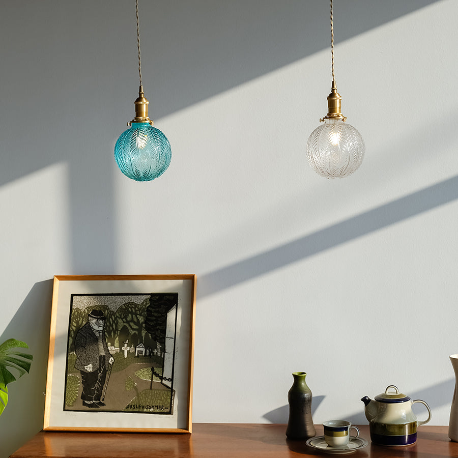 古典玻璃 吊燈-熱帶風情#透明
