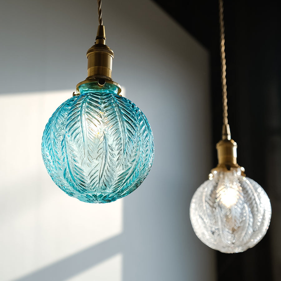 Classical glass chandelier-tropical style #blue