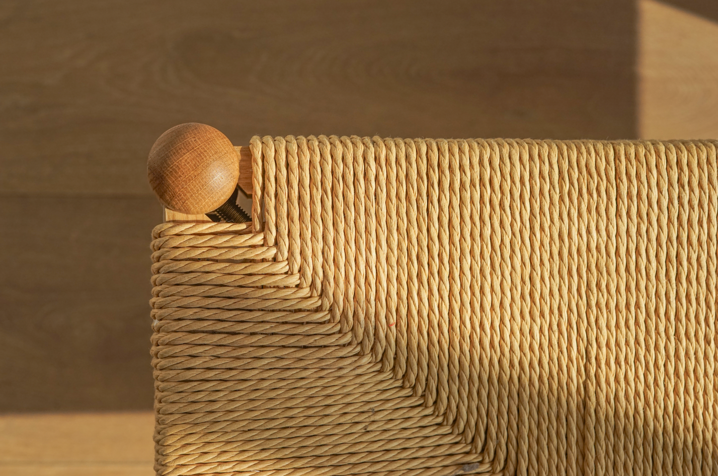 丹麥 橡木 紙纖編織長凳