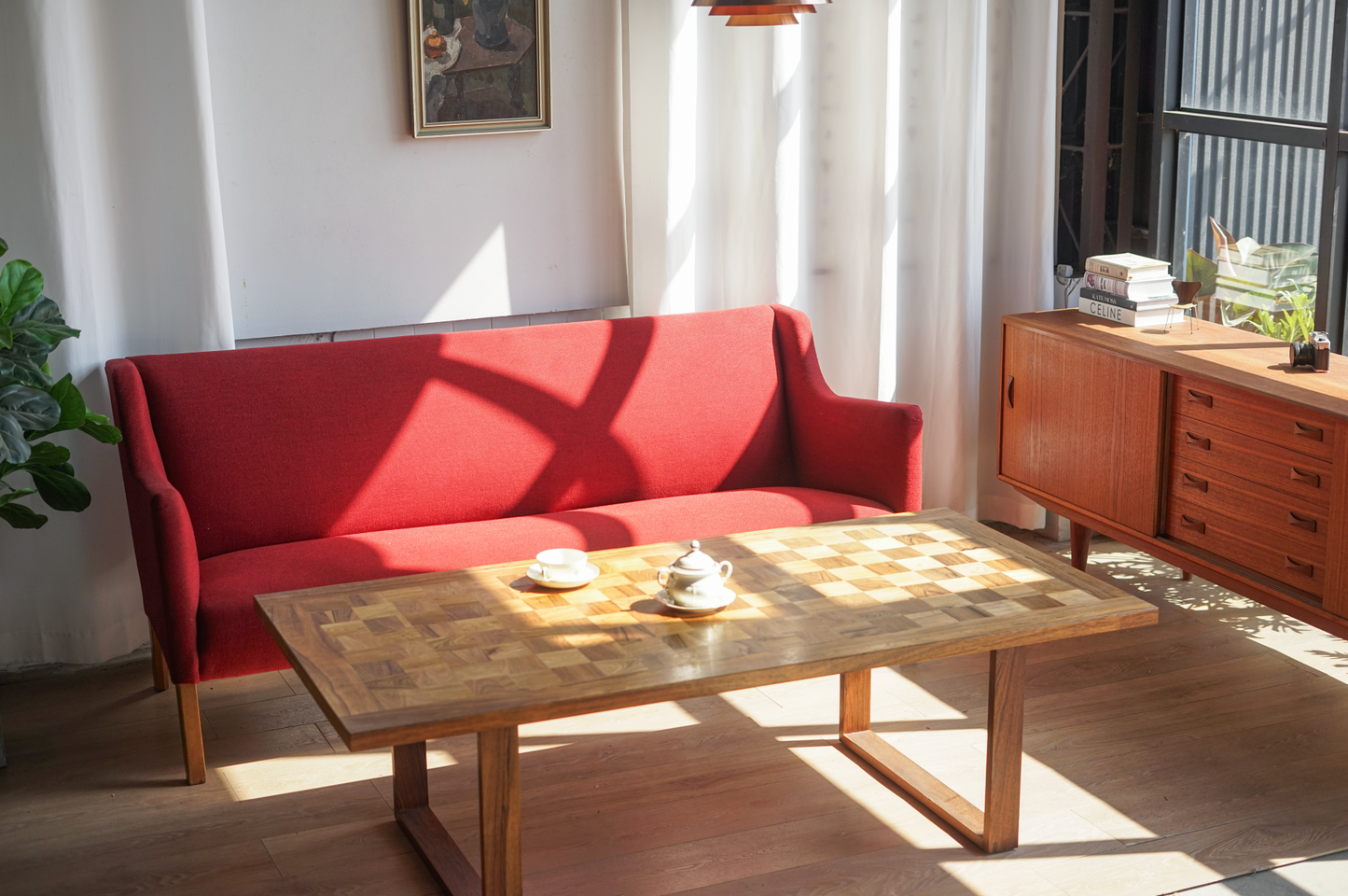 Poul Cadovius 玫瑰木 滿版方格 咖啡桌