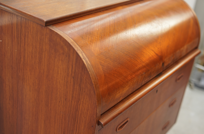 Egon Ostergaard 柚木 半圓 寫字櫃