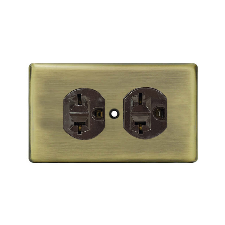 Metal series American copper switch socket
