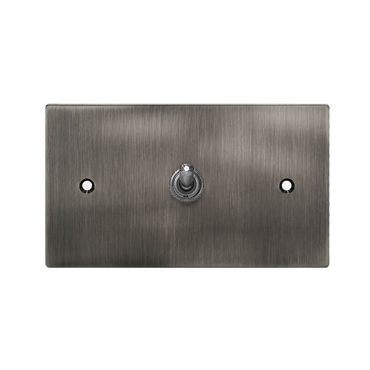 Obsidian black stainless steel panel-lever