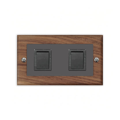 Solid walnut wood-thin frame-Japanese style panel 