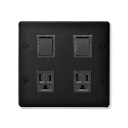 Matt black-Japanese style panel 