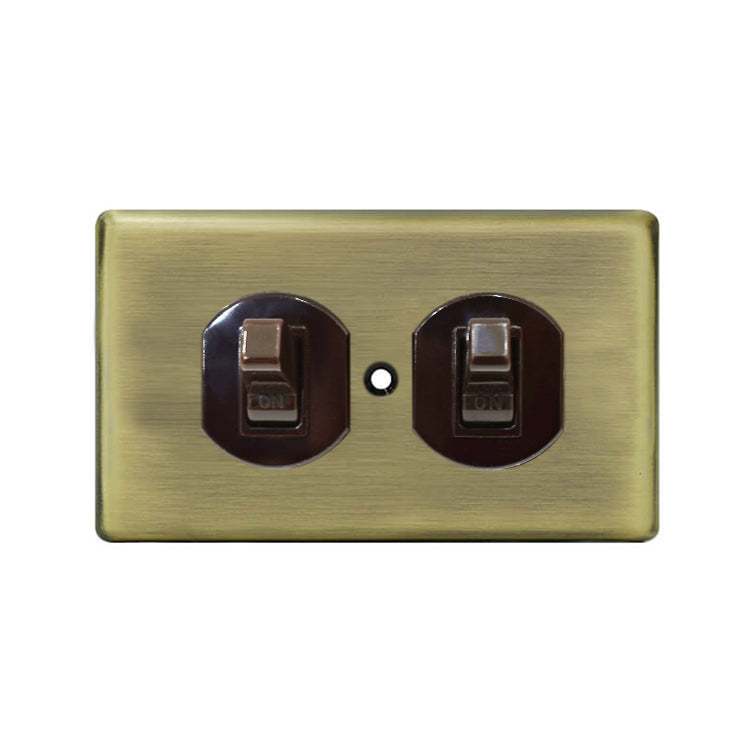 Metal series American copper switch socket