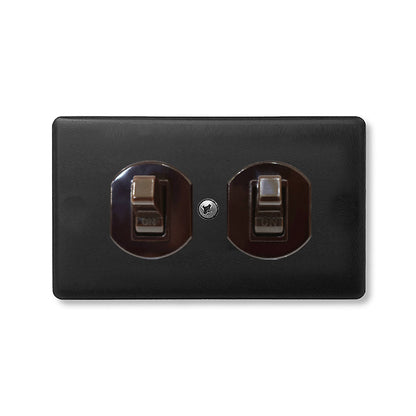 Metal series American copper switch socket