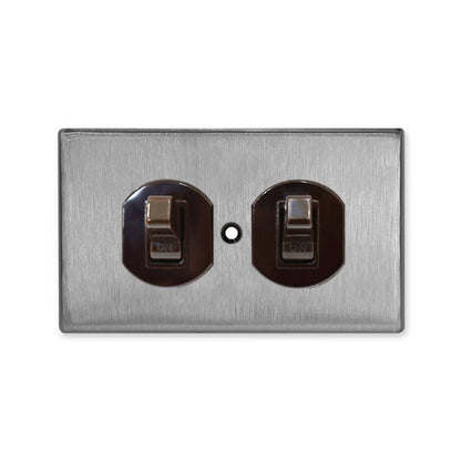 Metal series American copper switch socket