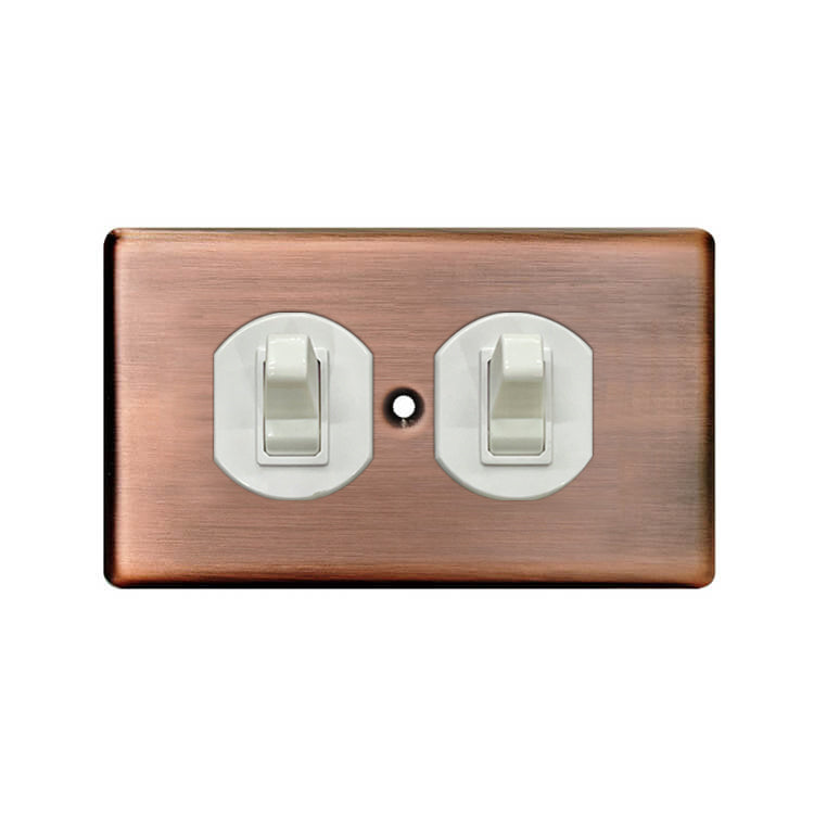 Metal series American copper switch socket