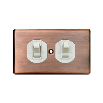 Metal series American copper switch socket