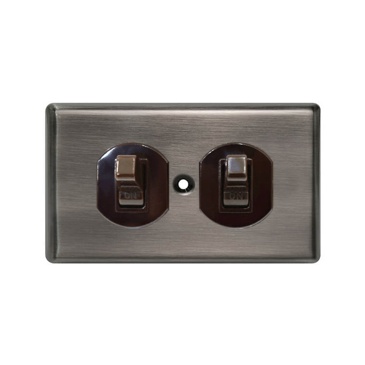Metal series American copper switch socket
