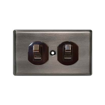 Metal series American copper switch socket