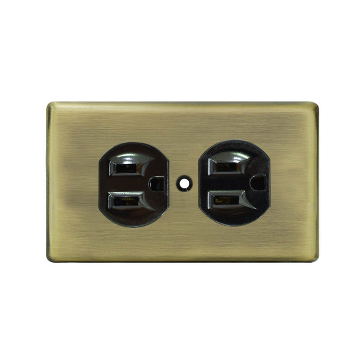 Metal series American copper switch socket
