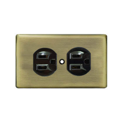 Metal series American copper switch socket