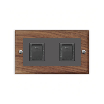 Solid walnut wood-thin frame-Japanese style panel 