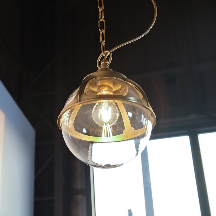 黃銅透明球吊燈