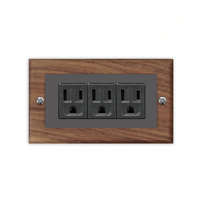 Solid walnut wood-thin frame-Japanese style panel 