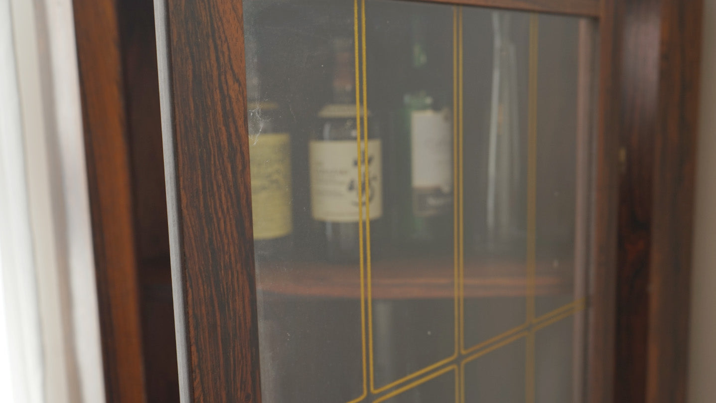 丹麥 玫瑰木 古典 轉角櫃