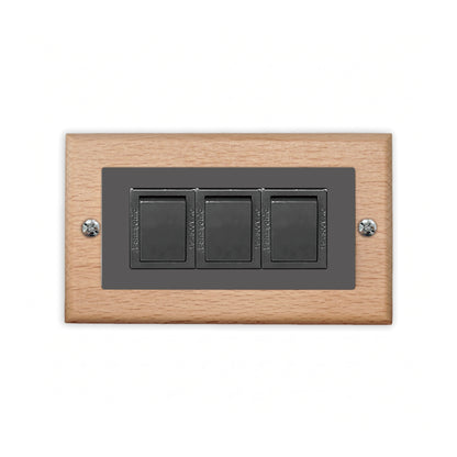 Solid beech wood-thin frame-Japanese style panel 