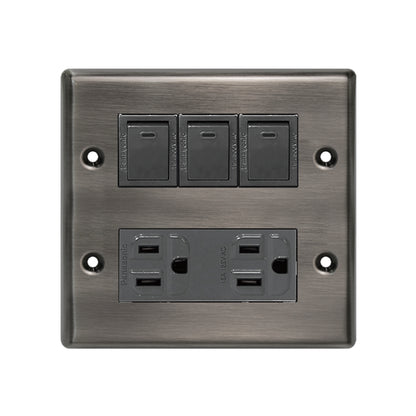 Obsidian black stainless steel panel-Japanese style 