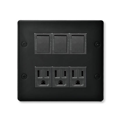 Matt black-Japanese style panel 