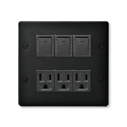 Matt black-Japanese style panel 