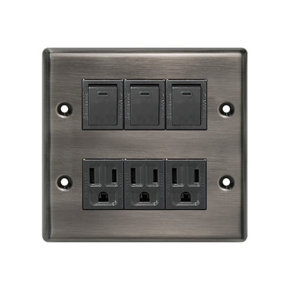 Obsidian black stainless steel panel-Japanese style 