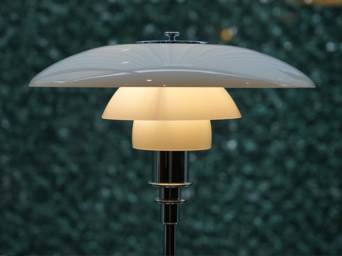 Louis Poulsen PH 3/2 Glass Table 玻璃桌燈｜亮銀色 OLDANMARK