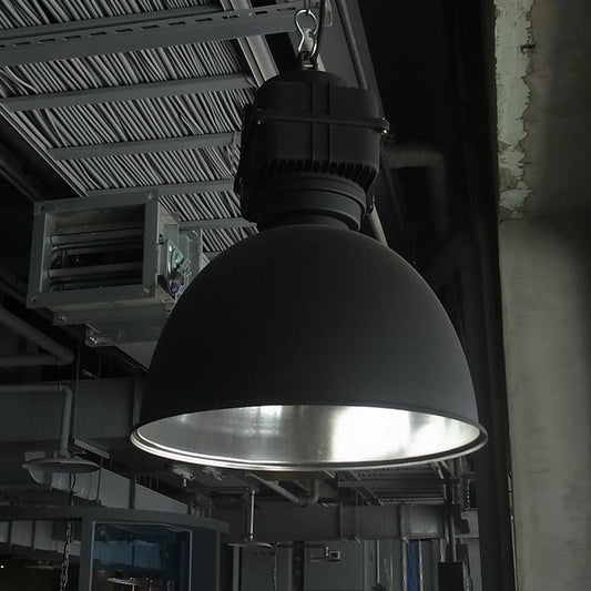 German factory chandelier #2 (big lampshade)