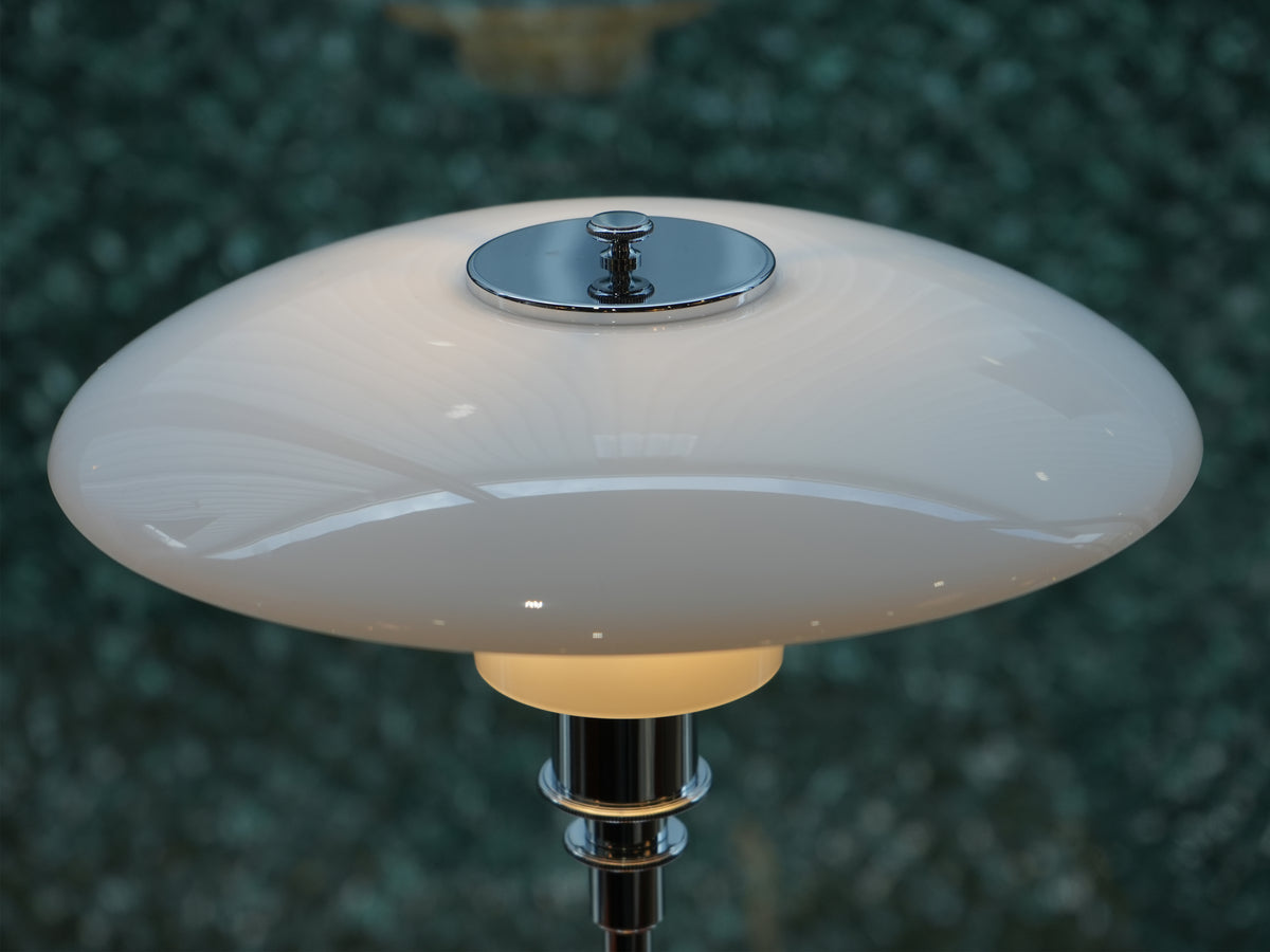 Louis Poulsen PH 3/2 Glass Table 玻璃桌燈｜亮銀色 OLDANMARK