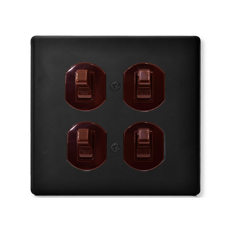 Metal series American copper switch socket