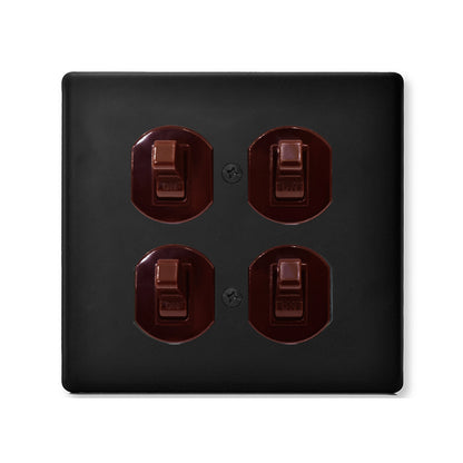 Metal series American copper switch socket